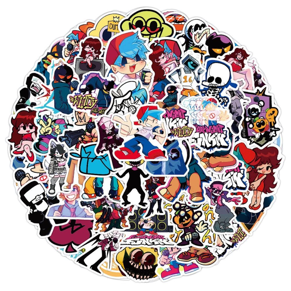 Adesivo Anime Friday Nights Vinyl Cartoon Anime x50