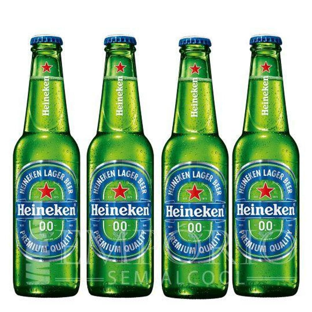 Cerveja Sem Álcoo Heineken - 330Ml - Nacional - 04 Un