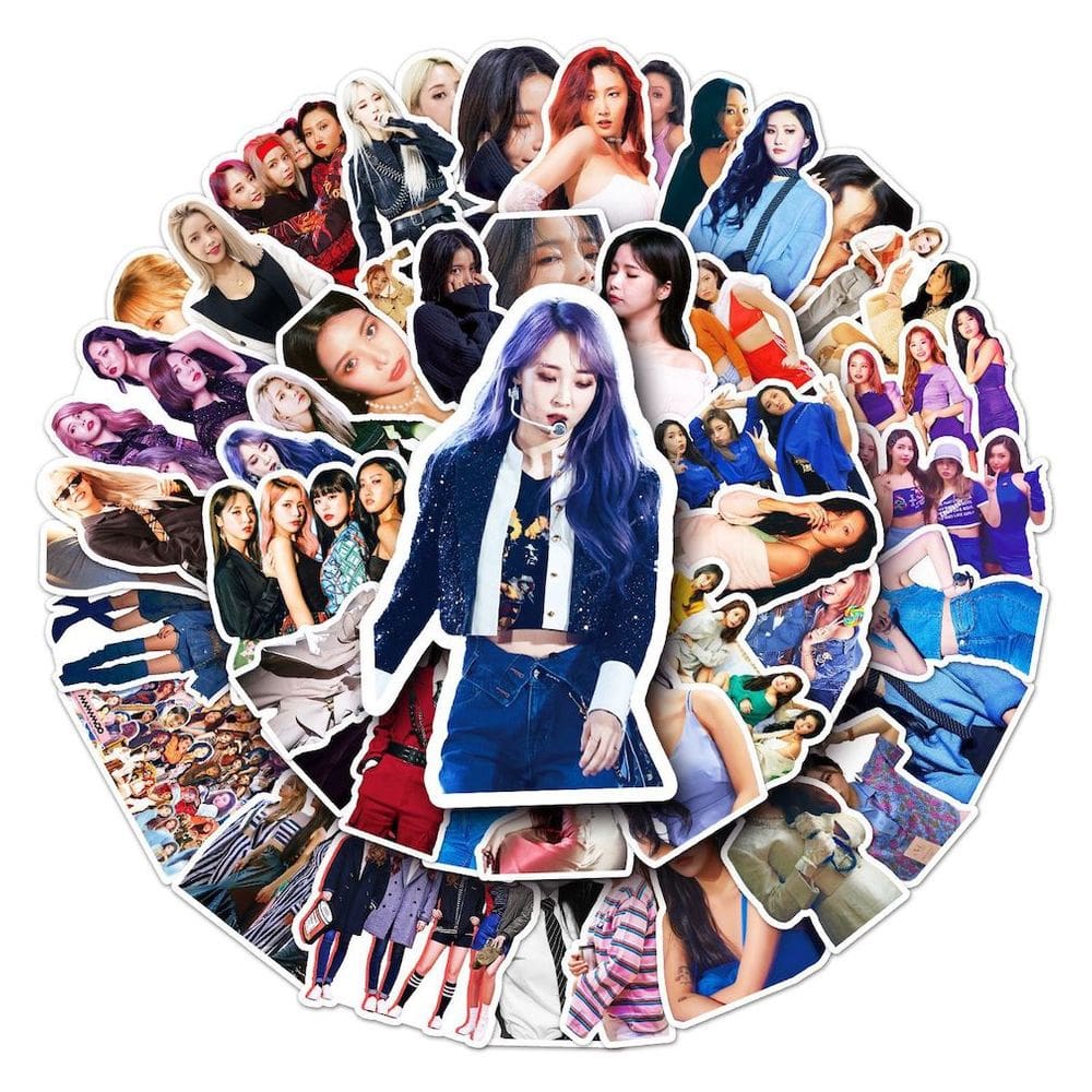 Pacote de adesivos Mamamoos Anime, 50 unidades de adesivos decorativos de desenhos animados