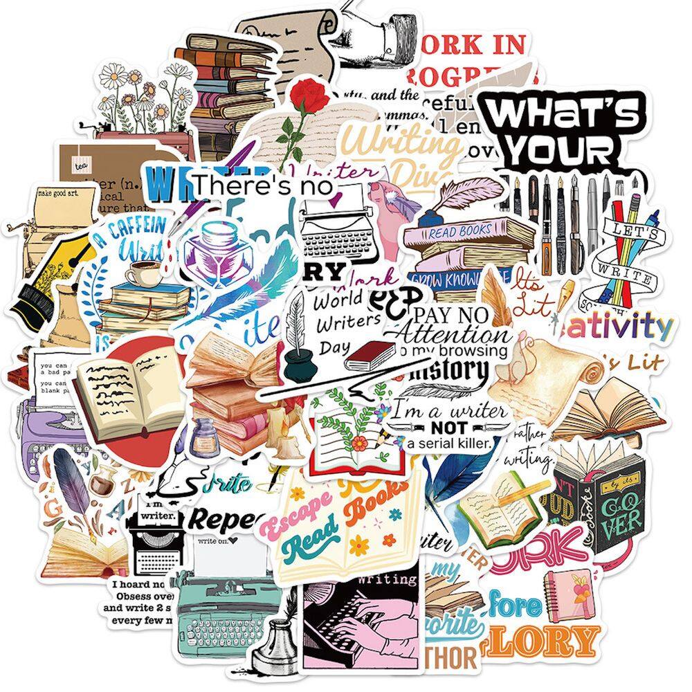Pacote de adesivos My Novel Writer Anime 50 unidades 4-8 cm