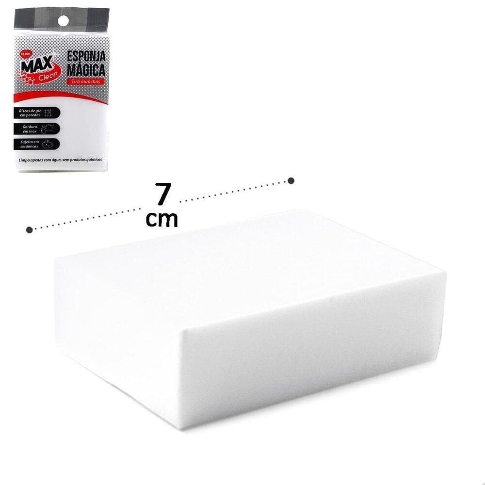 Esponja Mágica de Melamina Limpeza  Tira Manchas - Tudo em Caixa