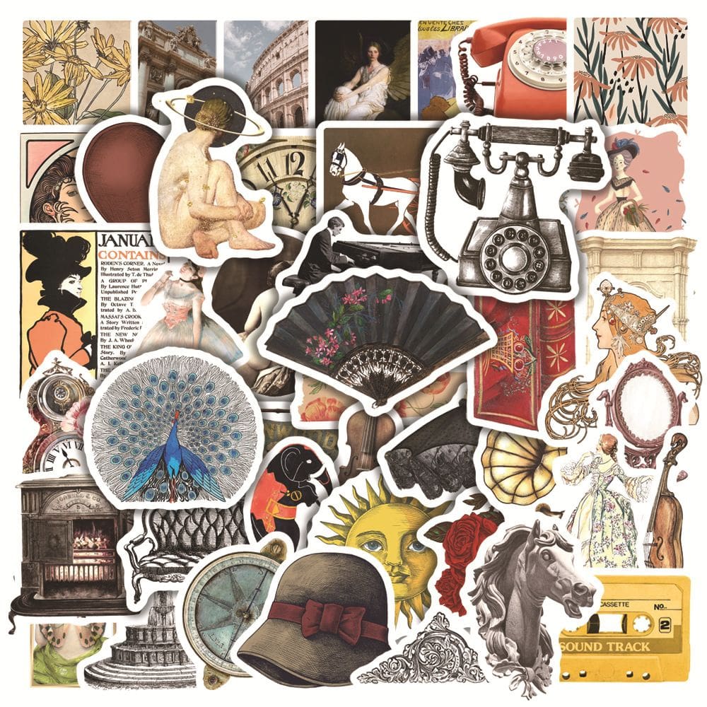 Adesivos Retros Palaces Furniture Waterproof Viny x50