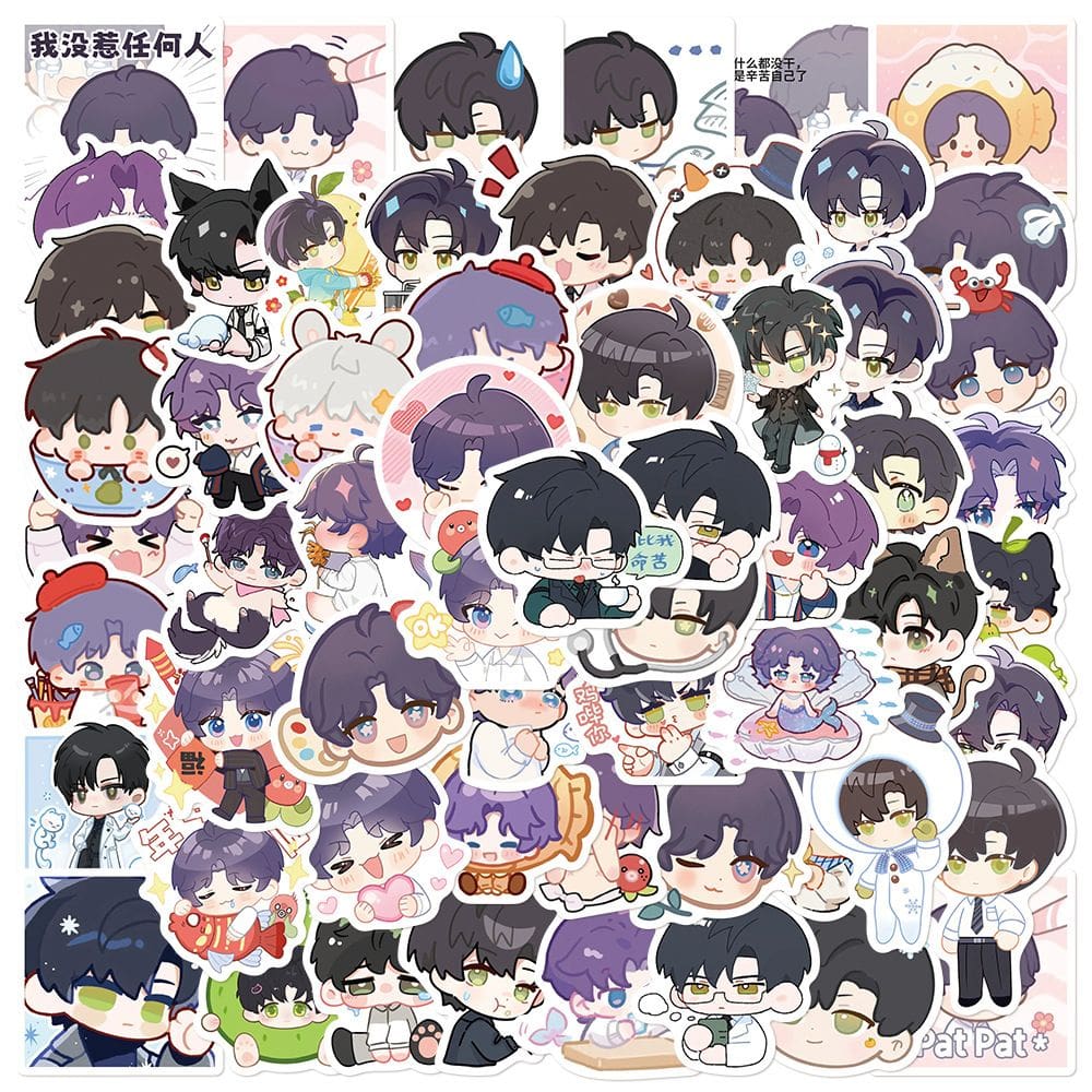 Adesivos de vinil impermeável Loves And Deepspaces 60 unidades/lote