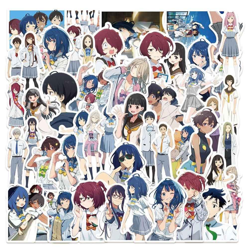 Adesivos Too Manys Losings Heroines, vinil impermeável, 50 unidades