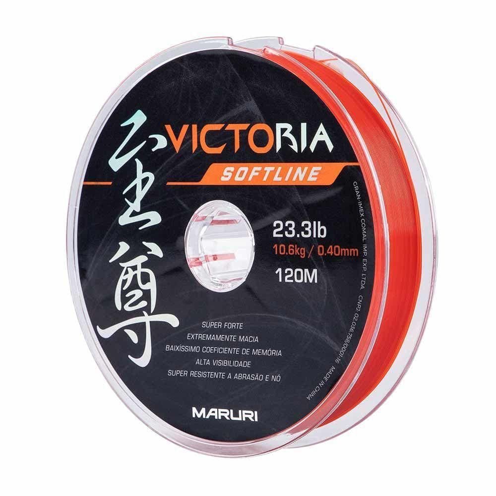 Linha De Pesca Soft Victoria Laranja 120m Tamanho 0,33mm