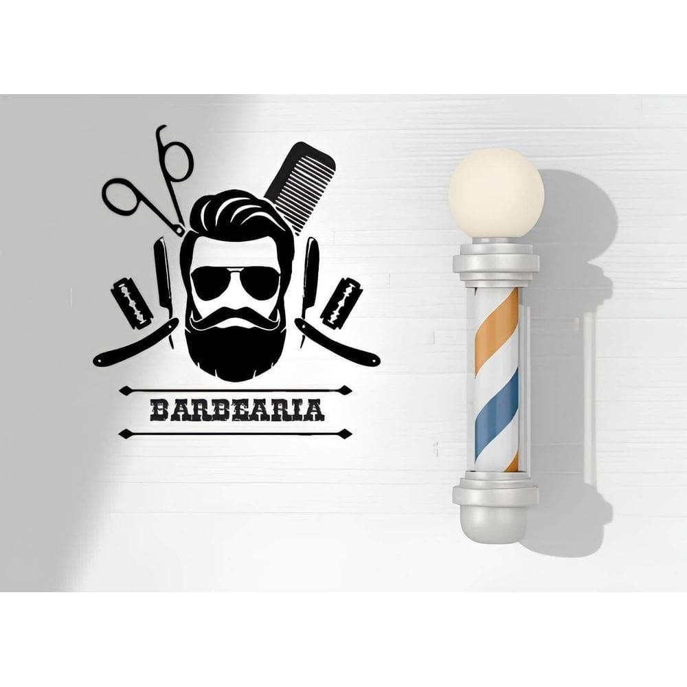 Adesivo De Parede Barbearia Mod03