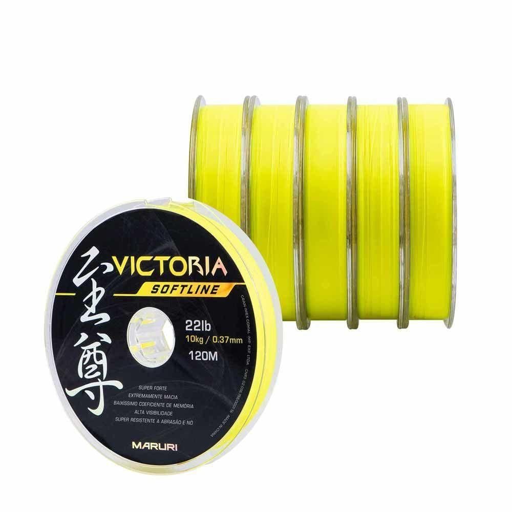Linha De Pesca Victoria Soft Amarelo 600m Tamanho 0,33mm