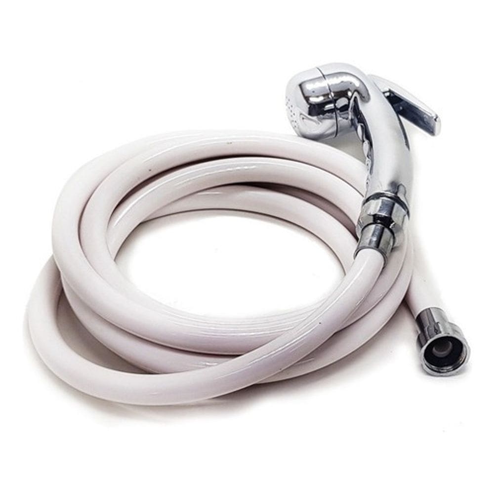 Mangueira E Ducha Manual Branca P/ Ducha Cardal Potenza