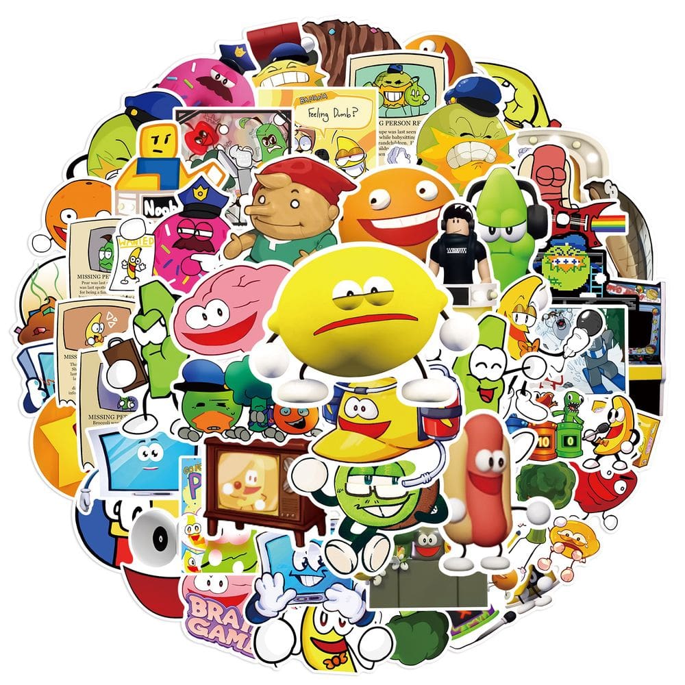 Adesivos Shovelwares Brains Games Robloxs Waterproof 50 unidades