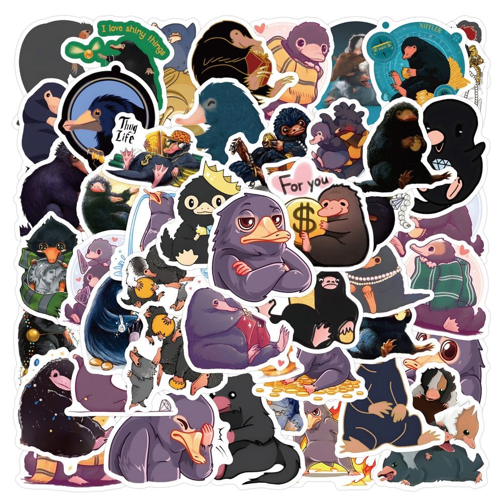 Adesivos Nifflers, vinil impermeável, anime, 60 unidades/lote