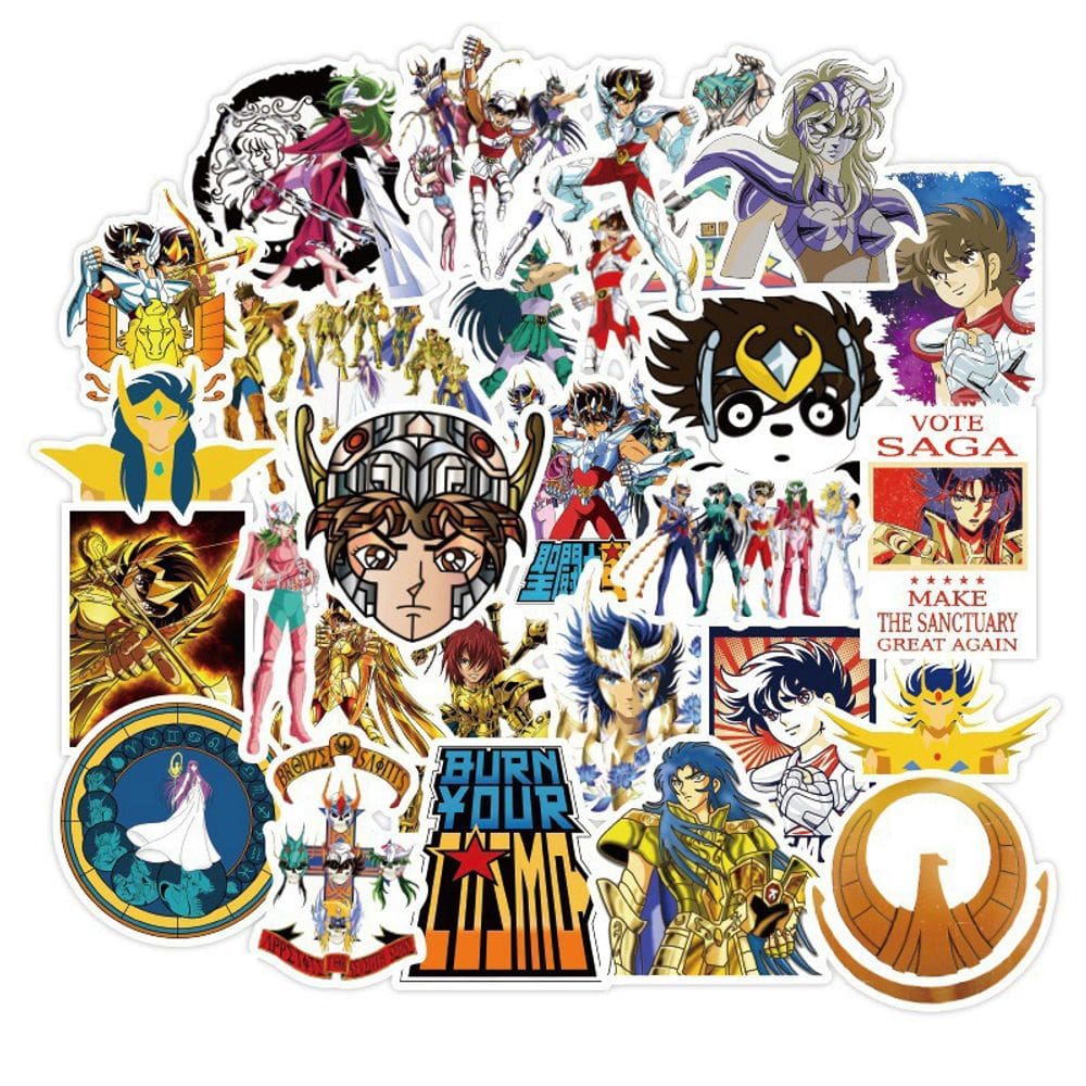 Adesivos de vinil impermeável Saints Seiyas Anime 50 unidades/lote