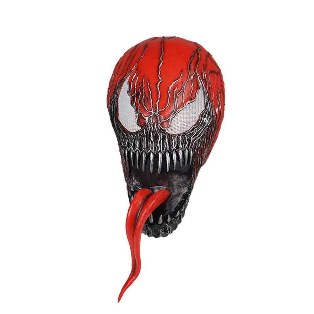Mask Venom Headgear, látex, rosto inteiro, fantasia de cosplay assustadora