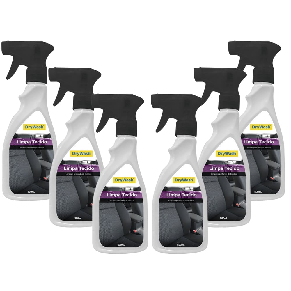 Kit com 6 Limpa Tecido DryWash 500mL