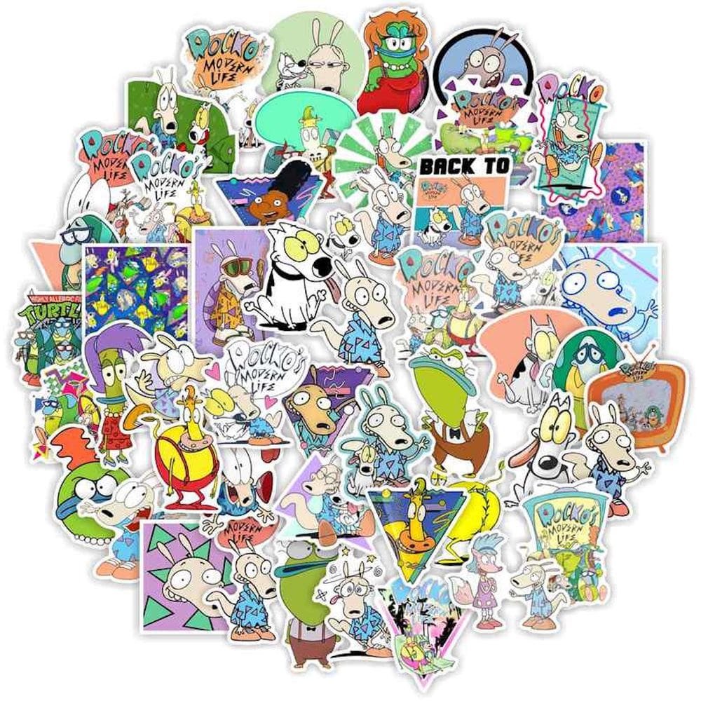 Pacote de adesivos Rocky Boy Anime, vinil impermeável, 50 unidades