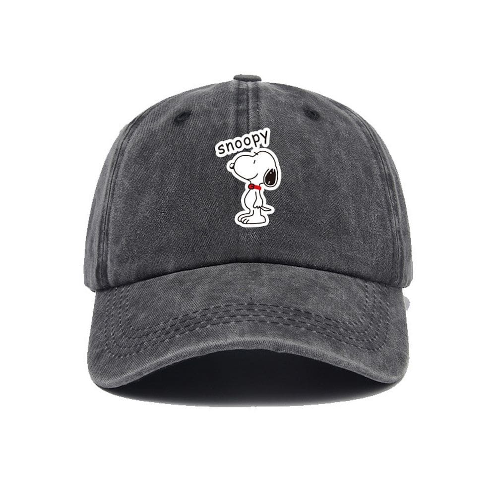 Boné de beisebol Snoopys Anime Snapback Hat Denim 55-62cm