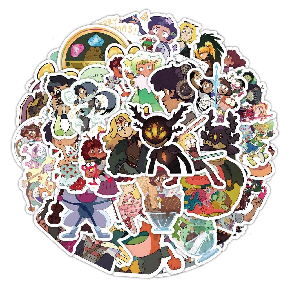 Pacote de adesivos Fantasy Swamps Anime Waterproof Vinil 50 unidades