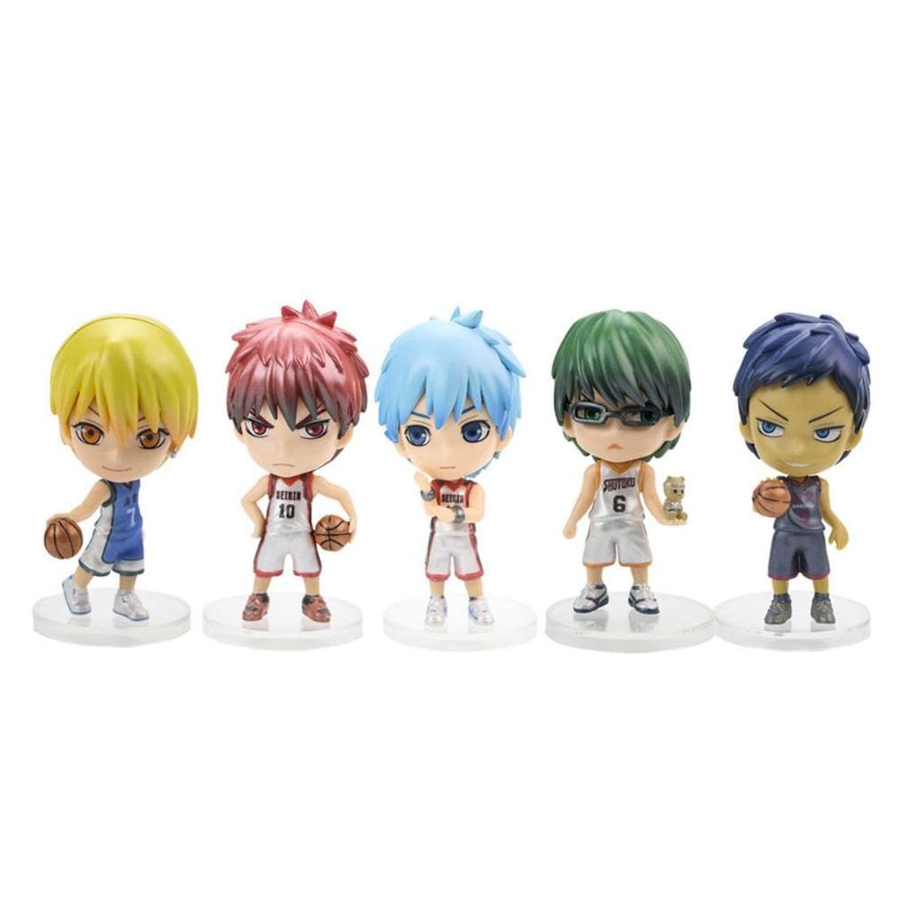 Conjunto de bonecos Kuroko`s Basketball Toy Doll, coleção de anime, 5 unidades