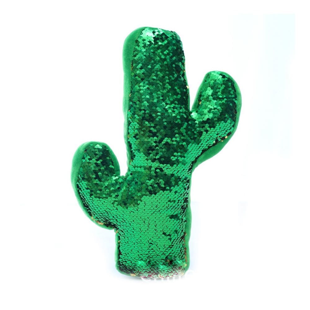 Boneca de brinquedo de pelúcia verde Bespangled Cactus 20 cm em verde