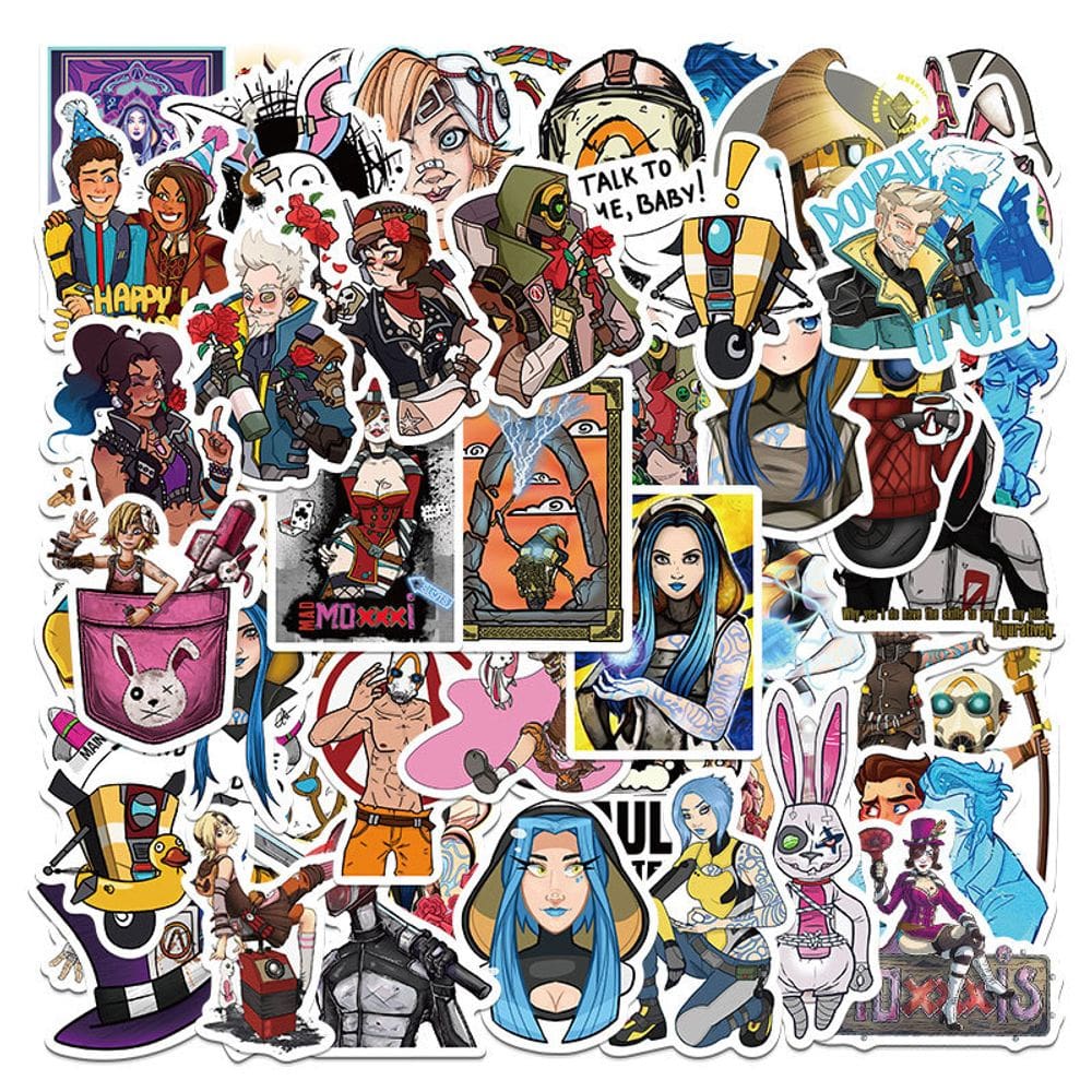 Adesivos Borderlands Waterproof Vinyl Anime 50 unidades/lote