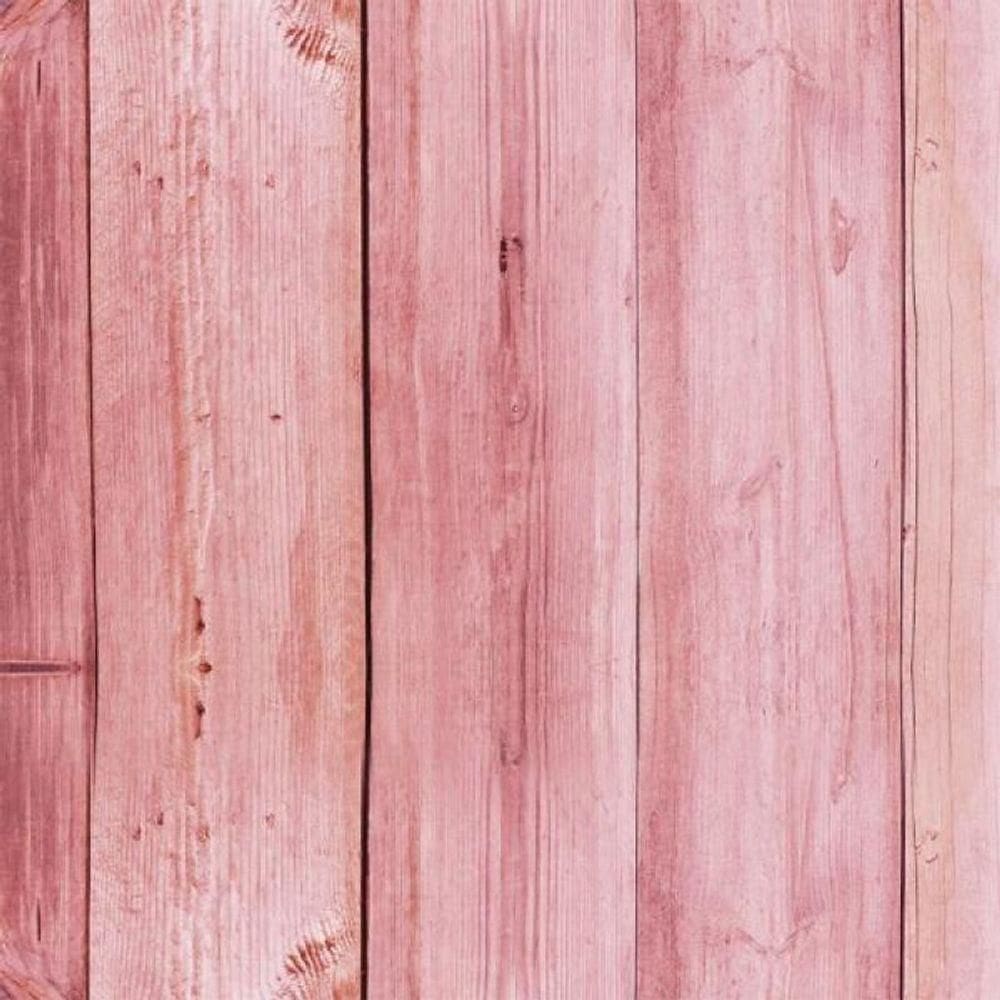 Papel De Parede Madeira Rosa