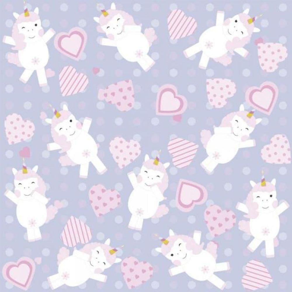Papel De Parede Infantil Unicórnio Baby
