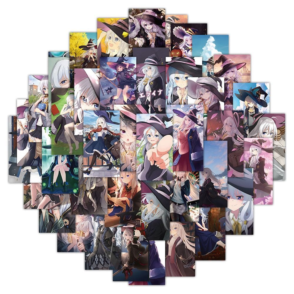Adesivos Majo No Tabitabi Anime 60 unidades de PVC impermeáveis