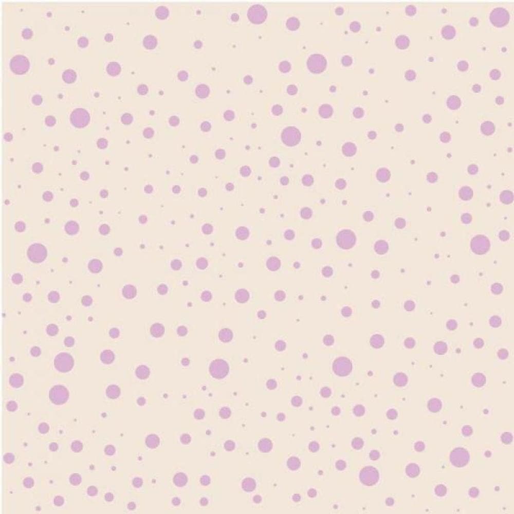 Papel De Parede Infantil Bolinhas Lilás
