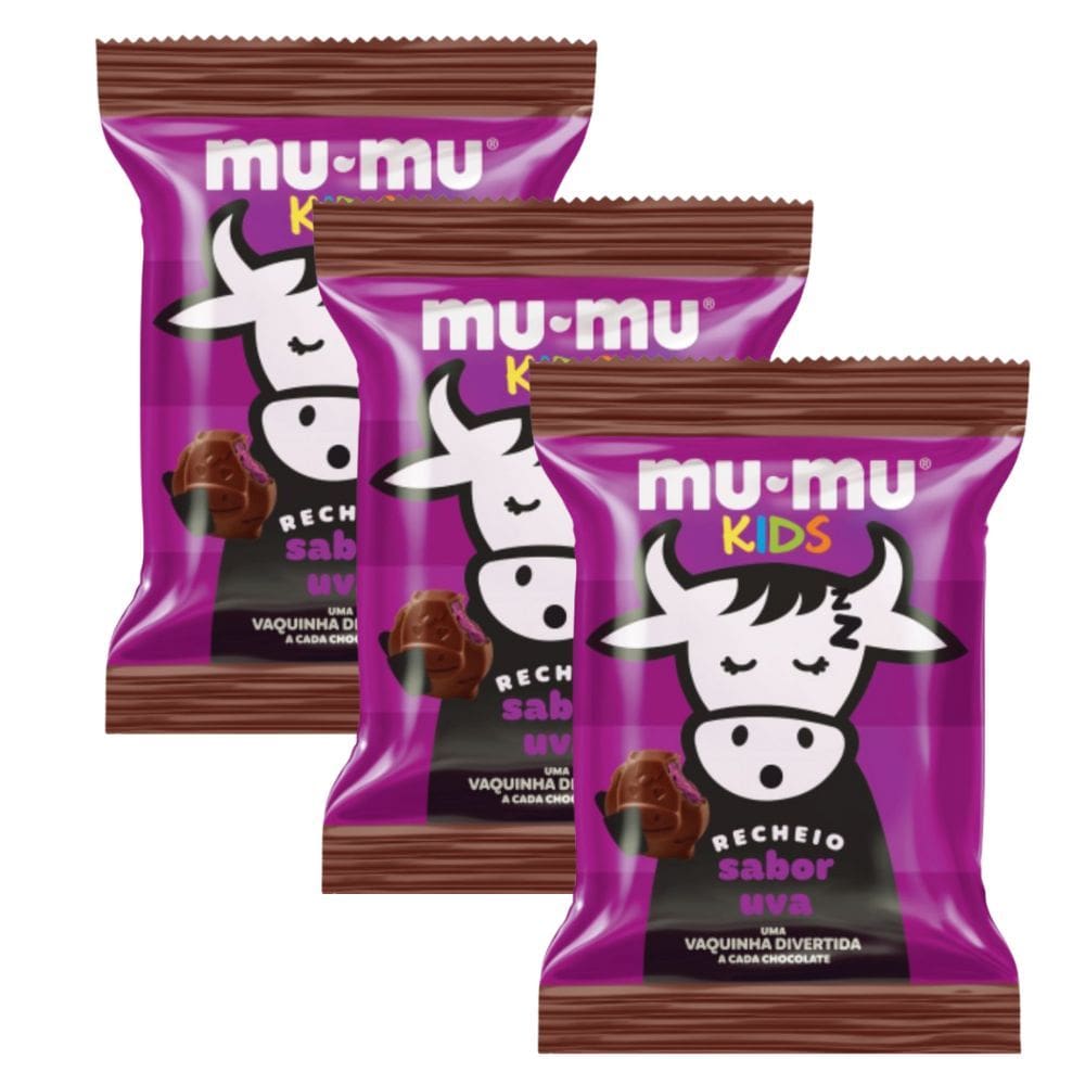 Kit 3 Chocolate Mu-Mu Neugebauer Kids Uva 15,6g