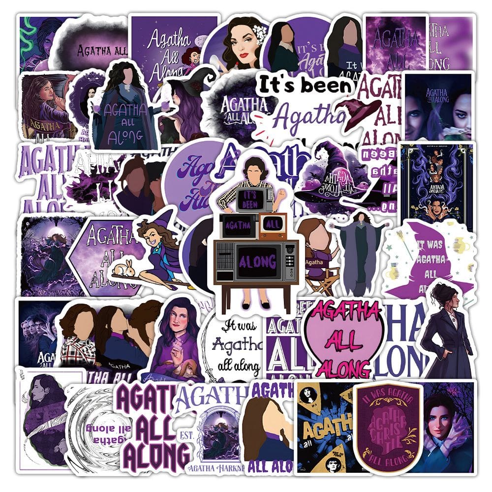Adesivos Agathas Alls Alongs em vinil impermeável 50 unidades/lote