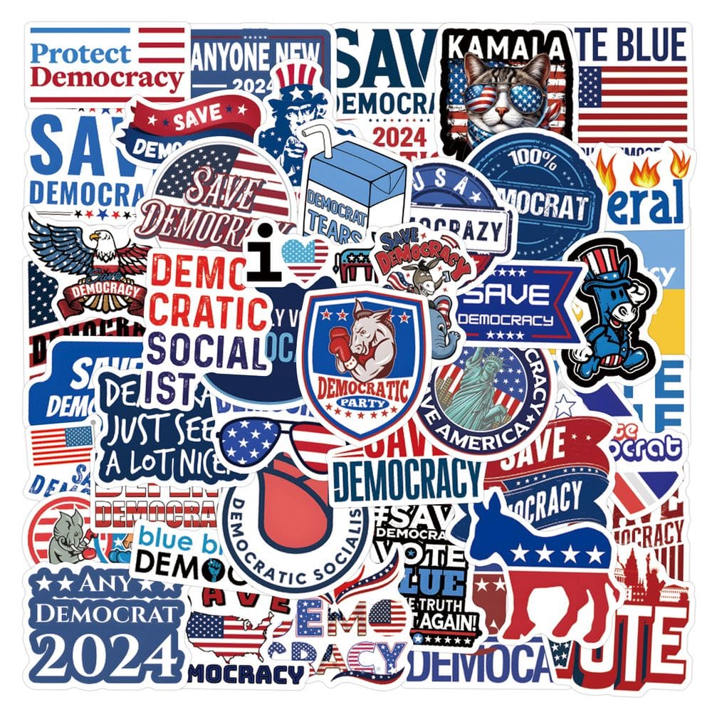 Adesivos Democrats Waterproof Vinyl Anime 55 unidades