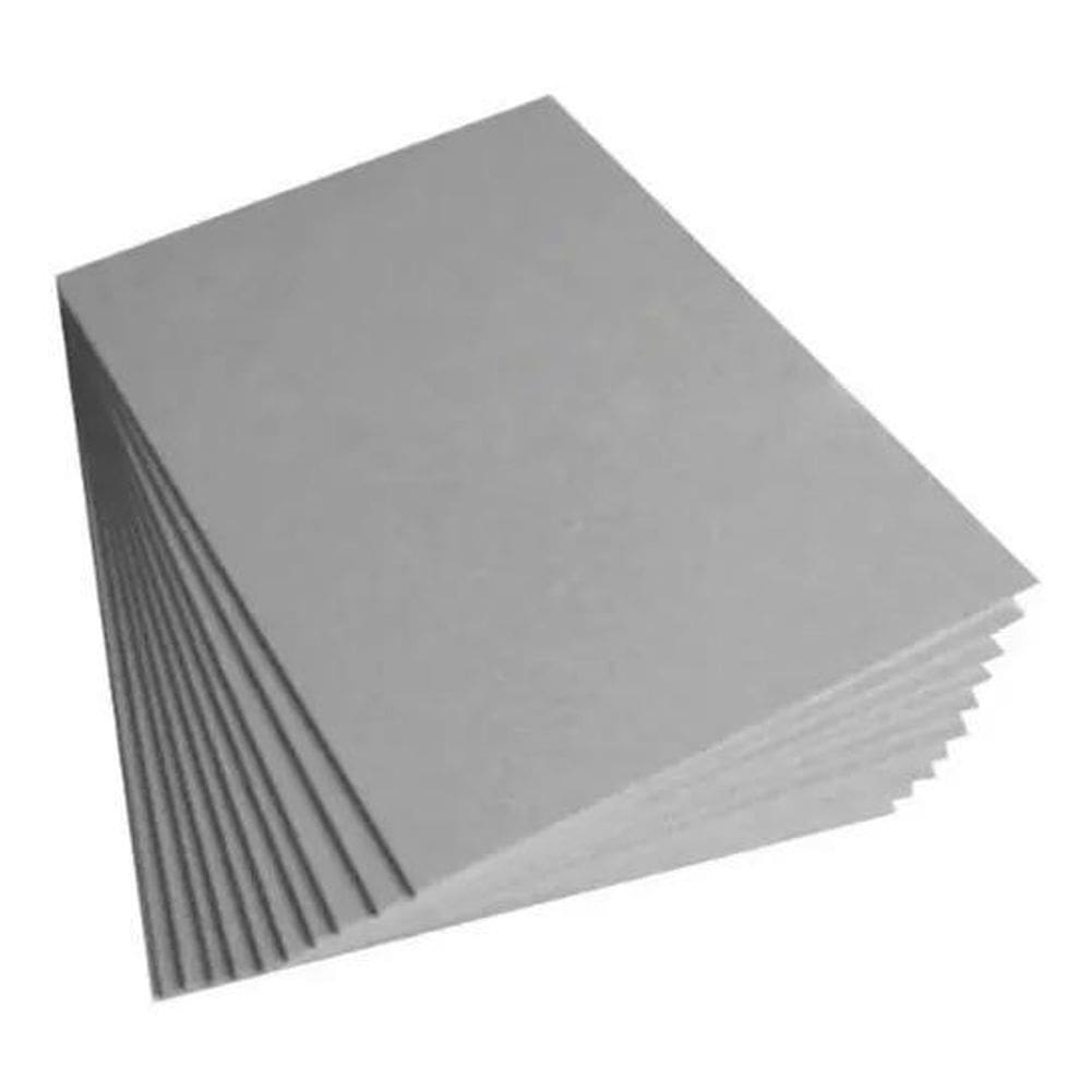 2X 10 Placas Papel Papelão Paraná Cinza Tipo Holler A3 42X29