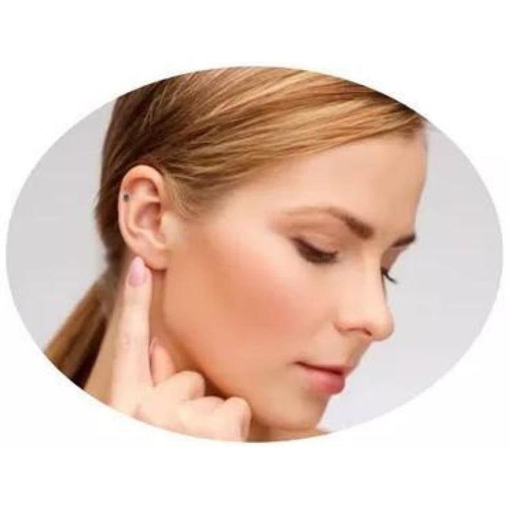 Piercing De Helix Tragus Labrete Siliconte Ponte Luz Verde