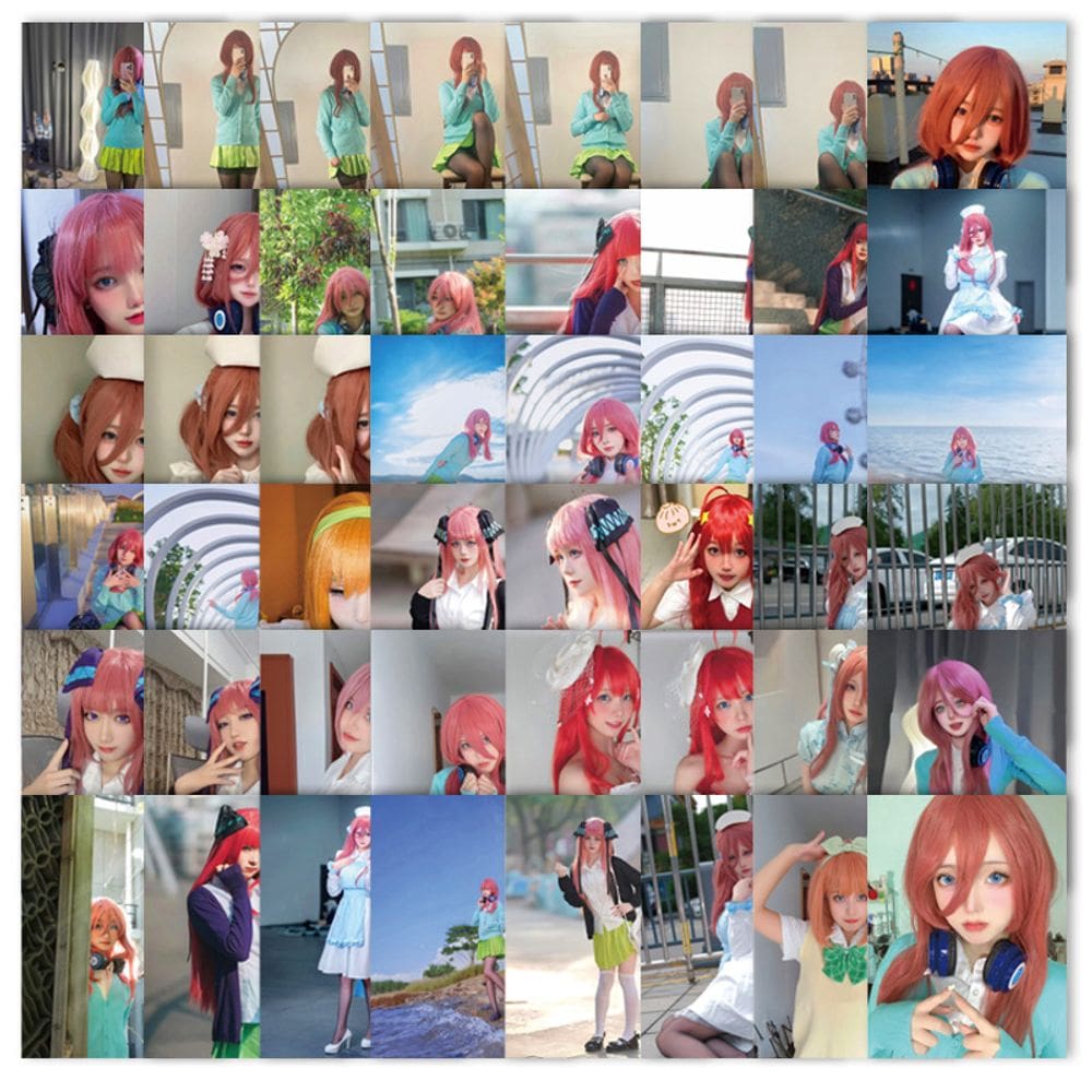 Adesivos Quintessentials Quintuplets, 70 unidades de vinil impermeável