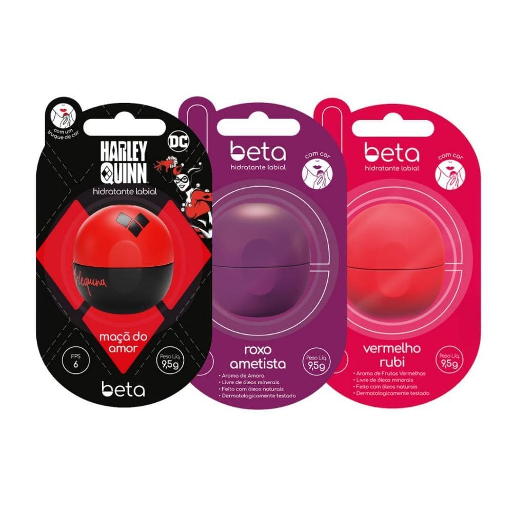 Beta Arlequina, Ametista E Rubi - Kit Com 3