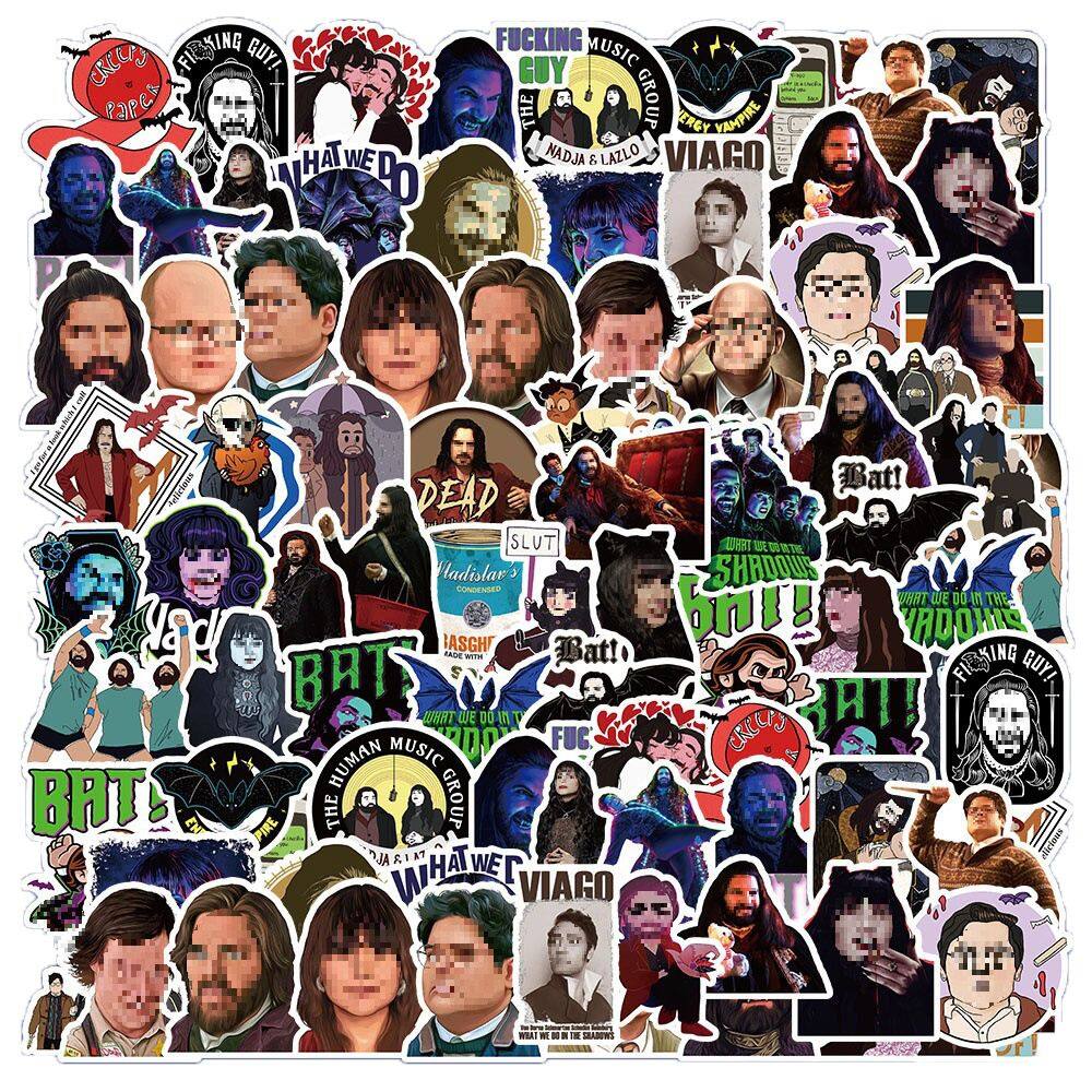 Adesivos 53 unidades/lote Vampires, vinil impermeável, anime, 5-7 cm