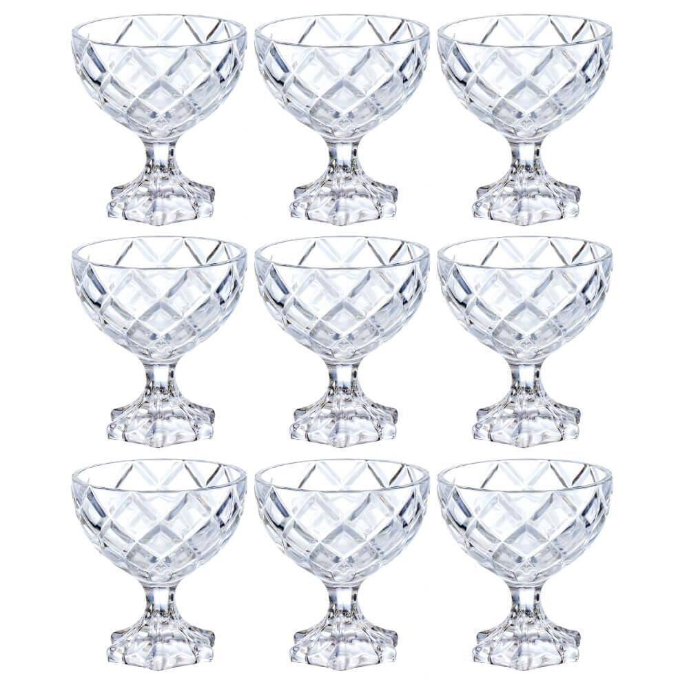 Taças Sobremesa Em Vidro Pineapple 170Ml 9 Peças Hauskraft