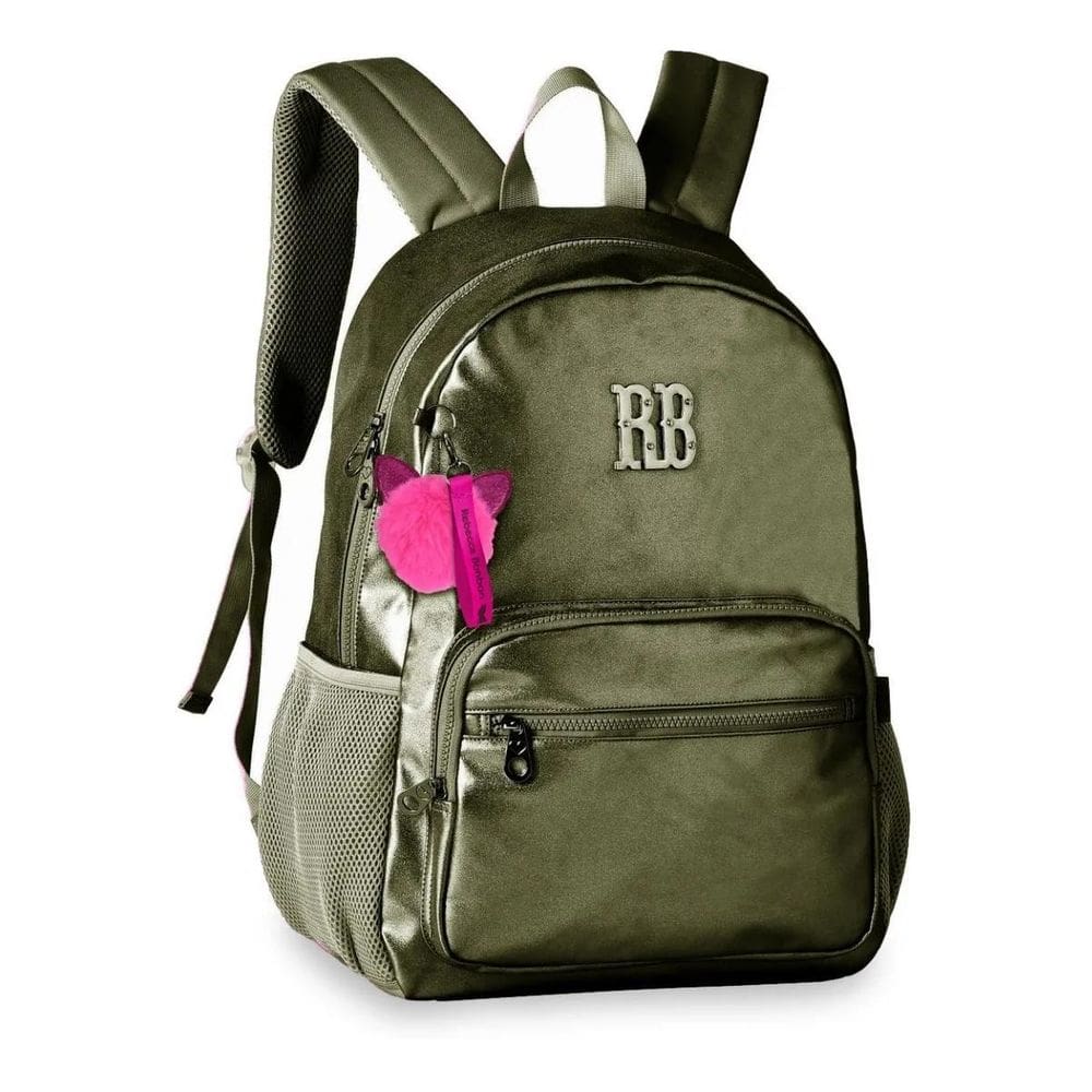 Mochila Escolar De Costas Rebecca Bonbon Metalizada Infantil