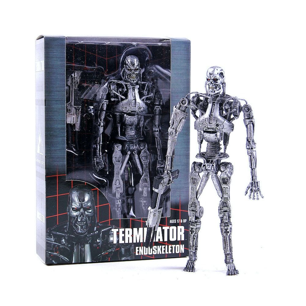 Coleção de brinquedos Anime Figure T800 Terminator modelo 18 cm