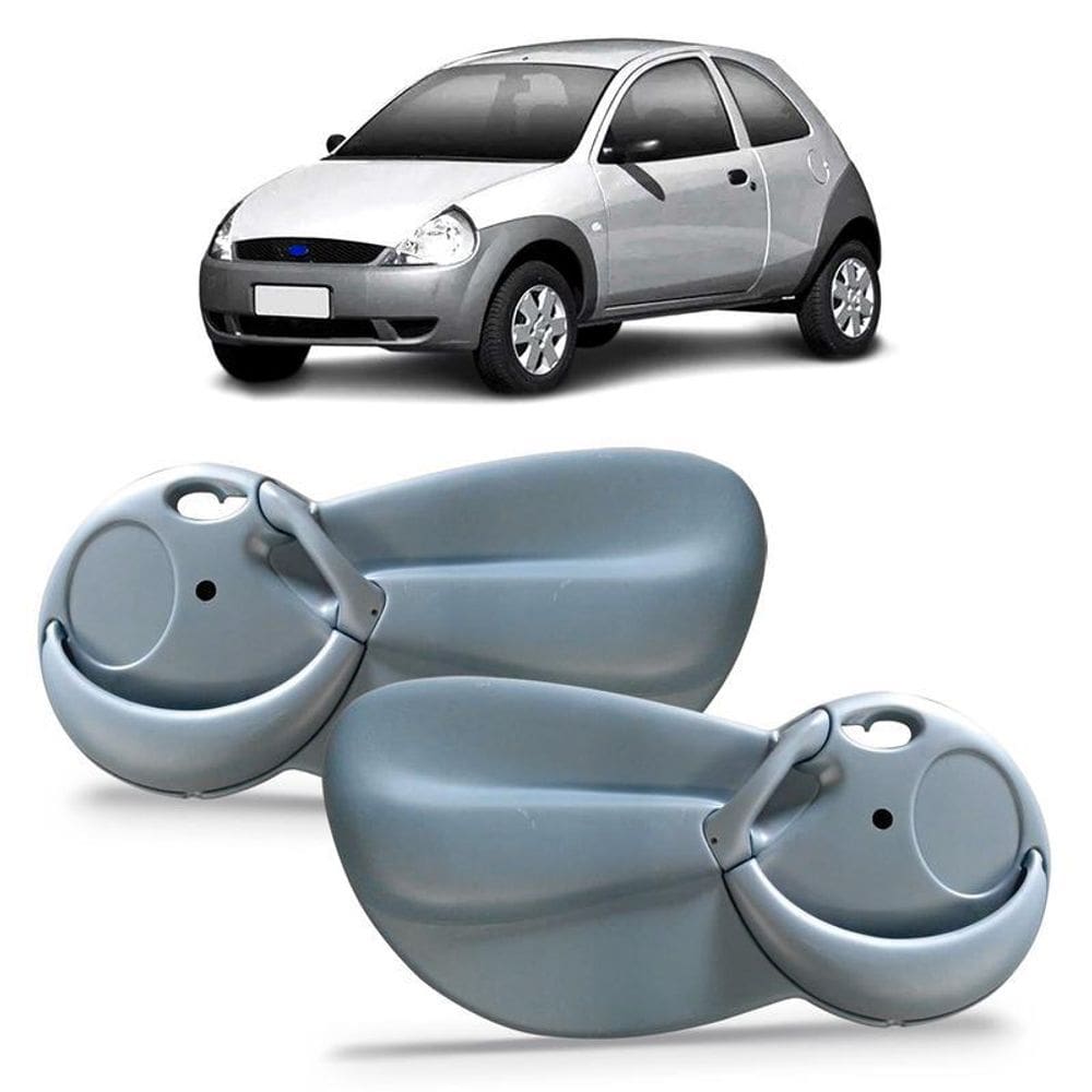 Forro De Porta Dianteira Cinza Ka 97-07 Manual Com Apoio