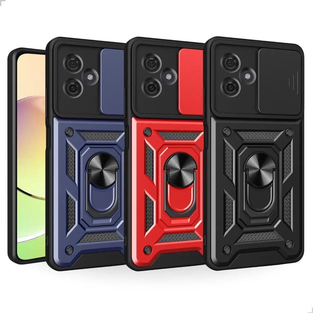 Capa Motorola Anti Impacto Armadura Pr - Vermelho Moto G35