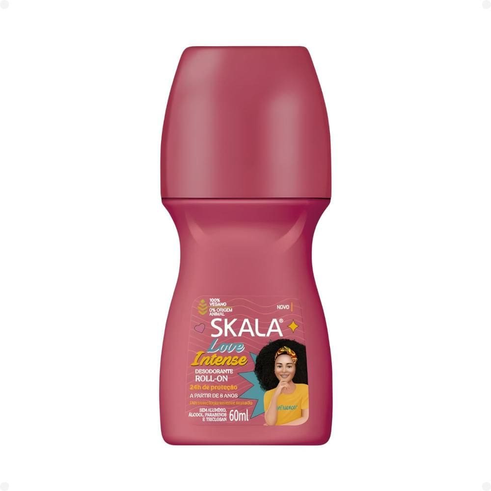 Desodorante Roll-on Infantil Skala Love Intense 60ml