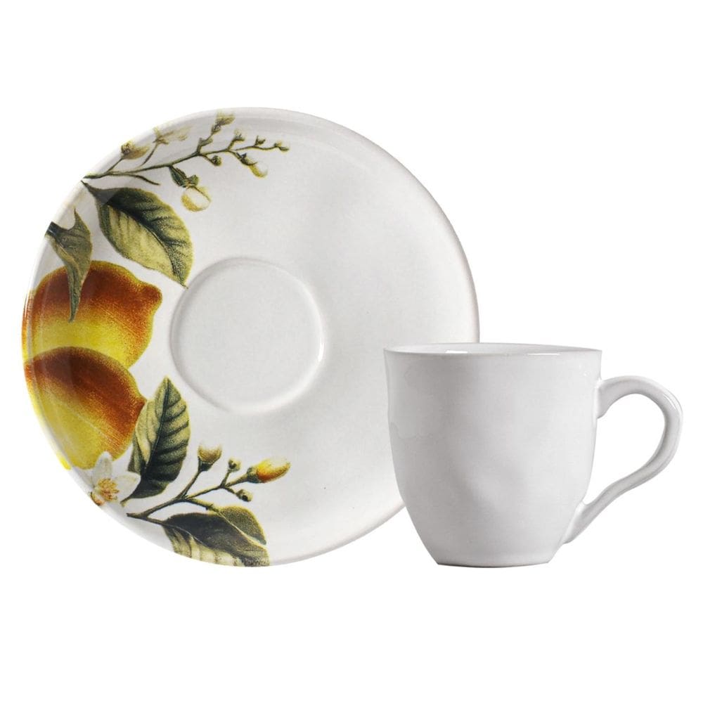 Xícara de Chá Bio Limonata Porto Brasil 170 ml com Pires