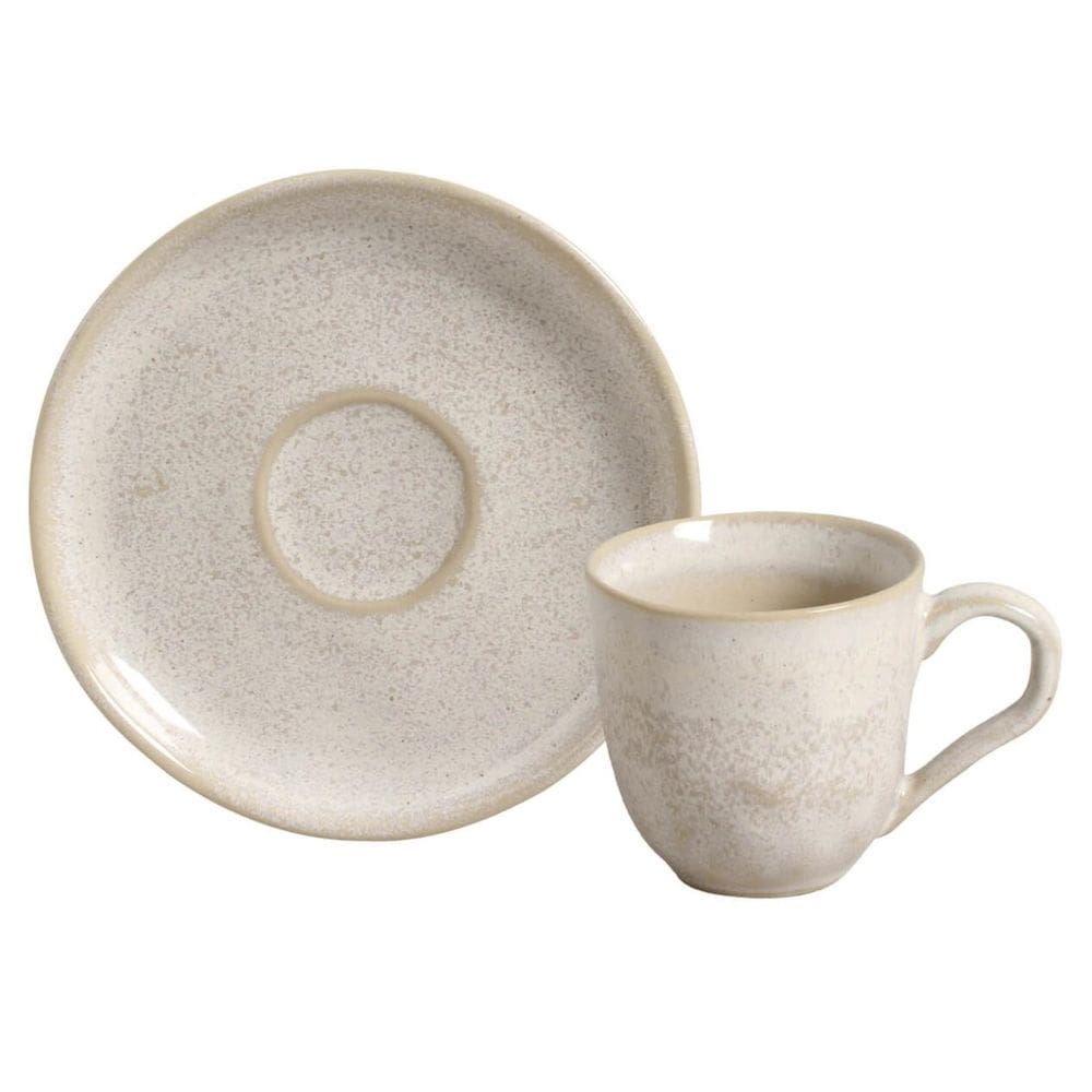 Xícara de Café Bio Latte Porto Brasil 70 ml com Pires