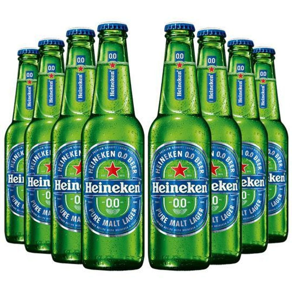 Cerveja Sem Álcool Heineken - Long Neck 330Ml - 08 Un