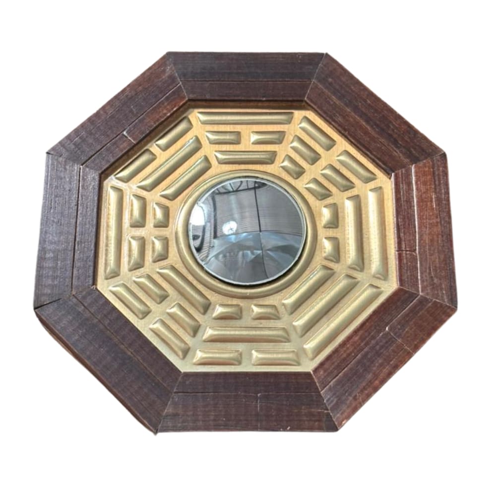 Baguá Céu Posterior Convexo Madeira Oitavado 12,5 cm