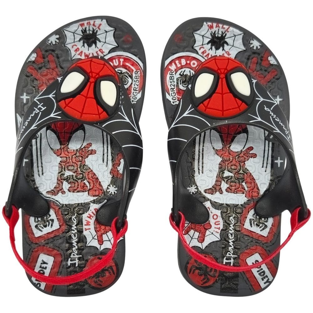 Chinelo Dedo Infantil Menino Dia a Dia Passeio Escola com Elástico Spider Man Ipanema 27513