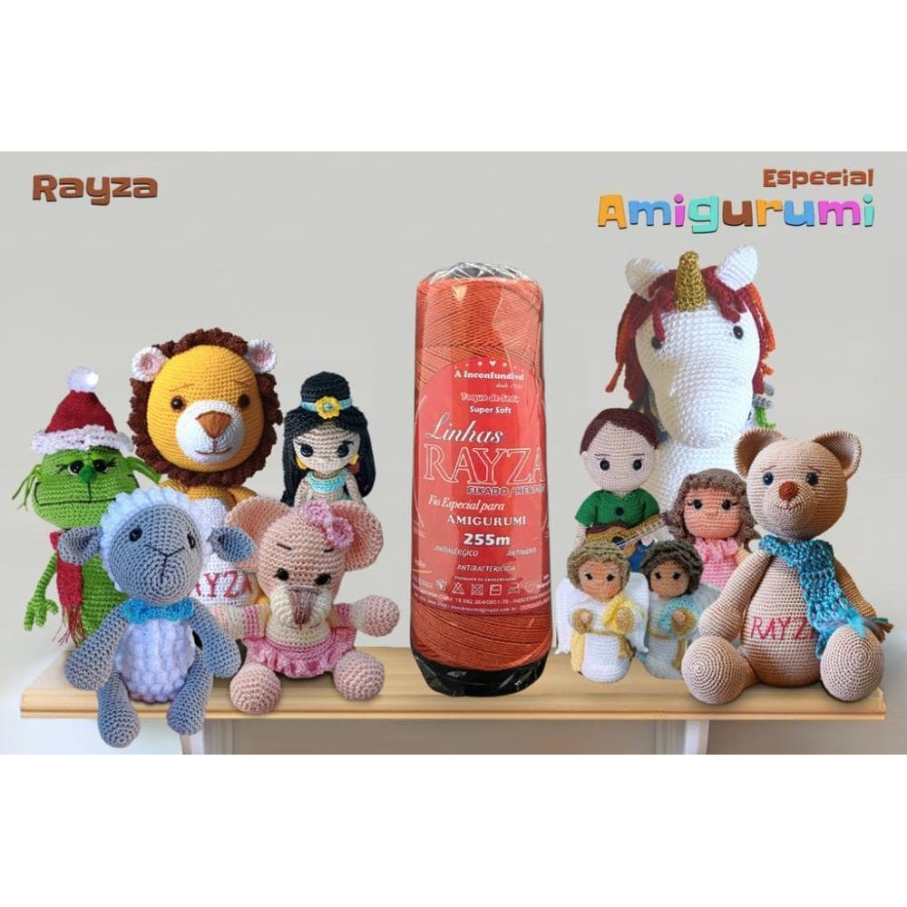 Linha Rayza Ideal Para Amigurumi - Cor 061 Coral