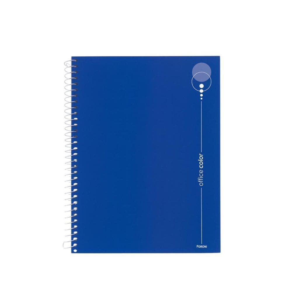 Caderno Universitario 1 Materia Office Azul Escuro Foroni