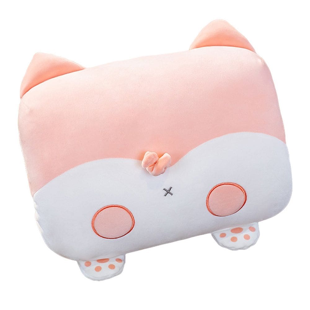 Brinquedo de pelúcia rosa Corgi de algodão 35cm