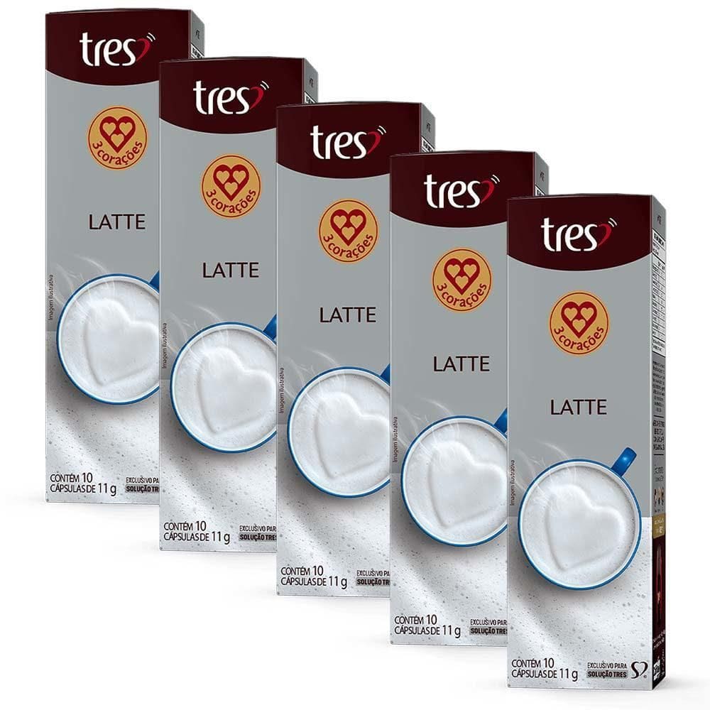 50 Cápsulas Três Corações Latte